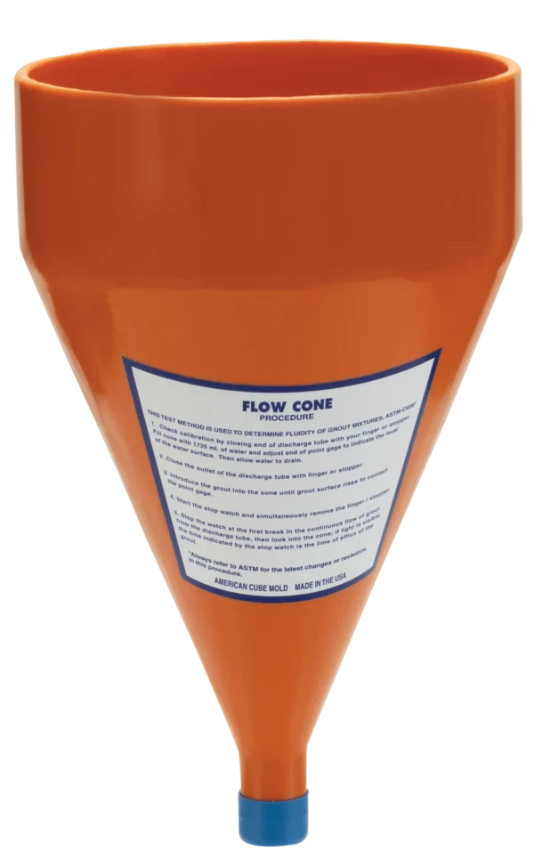 Grout Flow Cones, Plastic