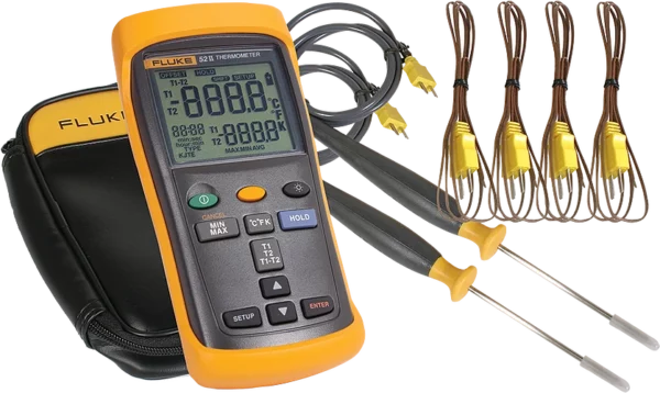 Hand-Held, Digital Thermometer Kit, Fluke