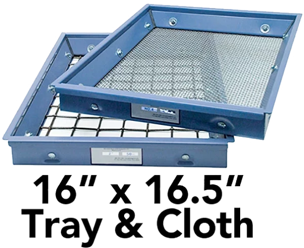 Screen Tray & Cloth, 16" x 16.5" (406 x 419mm)